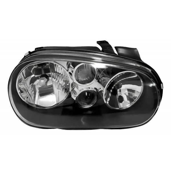 Farol Dianteiro Golf 1999 A 2006 Máscara Negra Sem Auxiliar