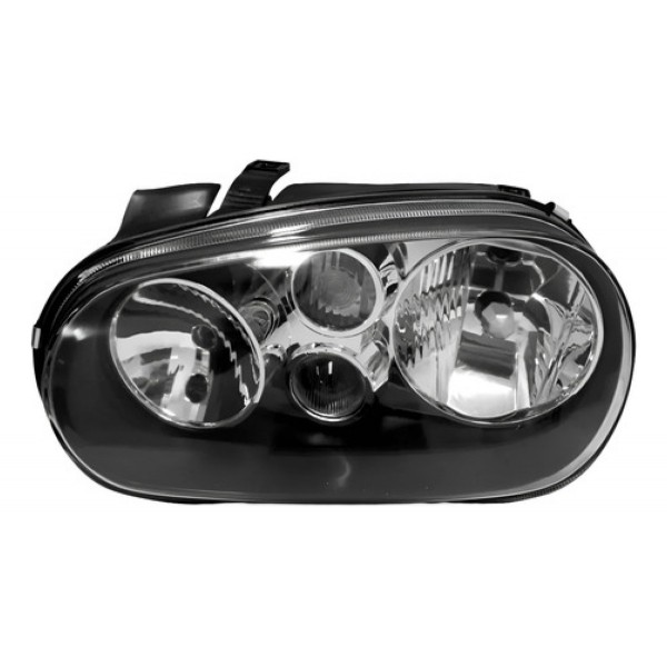 Farol Dianteiro Golf 1999 A 2006 Máscara Negra Sem Auxiliar