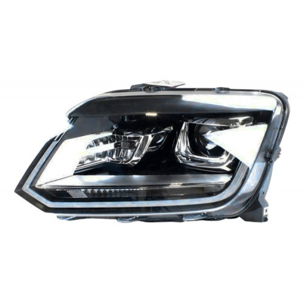 Farol Elétrico Vw Amarok 2017 A 2023 Led Com Motor
