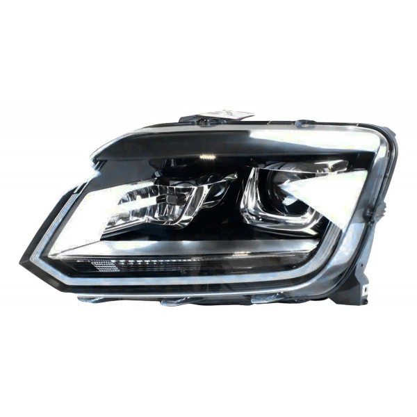 Farol Elétrico Vw Amarok 2017 A 2023 Led Com Motor