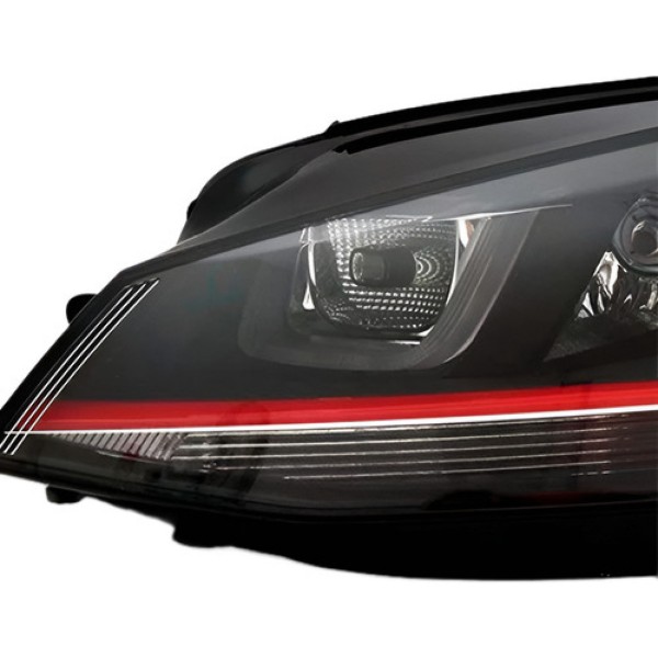 Par Farol Golf Gti 2014 15 2016 2017 2018 Led Mascara Negra