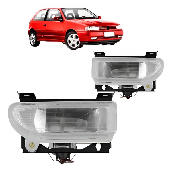 Par Farol Milha Auxiliar Gol 1995 A 1998 Arteb Lente Lisa