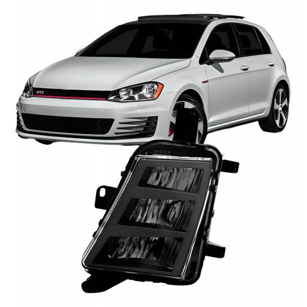 Farol Milha Auxiliar Golf Gti 2014 2015 16 Com Led Promoção