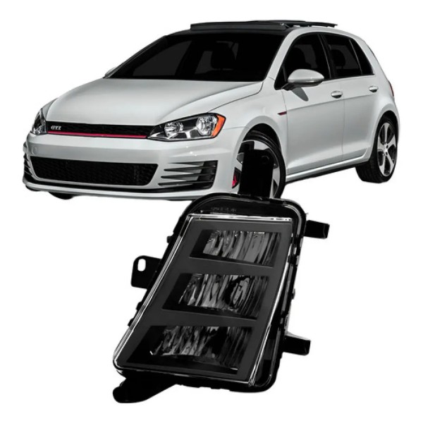 Farol Milha Auxiliar Golf Gti 2014 2015 16 Com Led Promoção