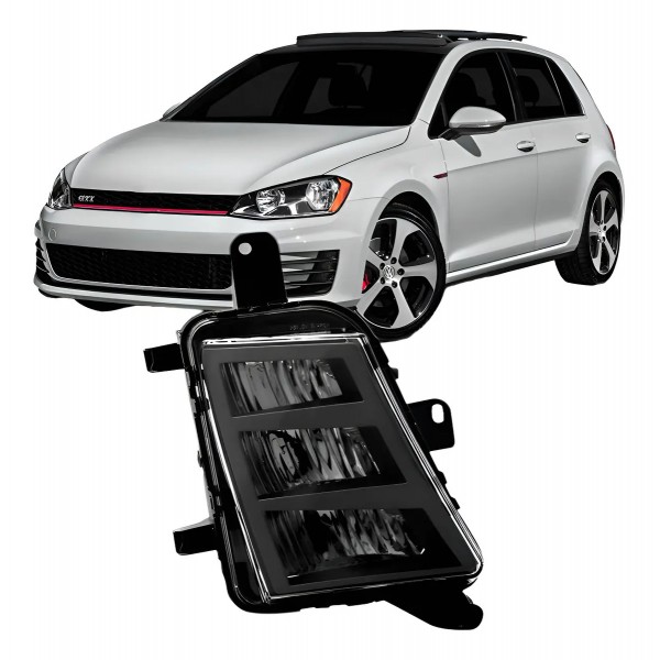 Farol Milha Auxiliar Golf Gti 2014 2015 16 Com Led Promoção