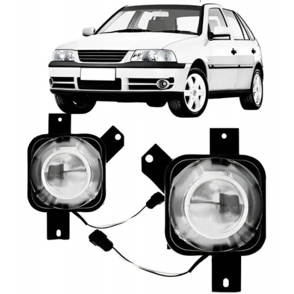 Par Farol Milha Auxiliar Gol G3 1999/2003 Fase 2 C/projetor