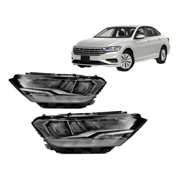 Par Farol Eletrico Jetta Sedan 2019 A 2022  Tyc  Motor E Led