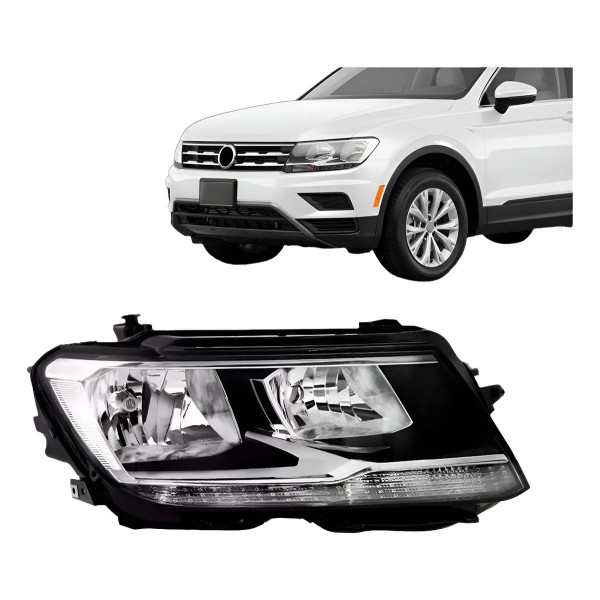Farol Elétrico Tiguan Comfortline 2017 18 19 20 2021 Com Le
