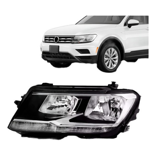 Farol Elétrico Tiguan Comfortline 2017 18 19 20 2021 Com Le