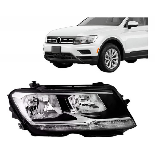 Farol Elétrico Tiguan Comfortline 2017 18 19 20 2021 Com Le