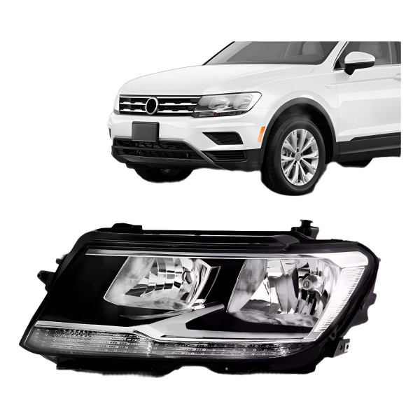 Farol Elétrico Tiguan Comfortline 2017 18 19 20 2021 Com Le