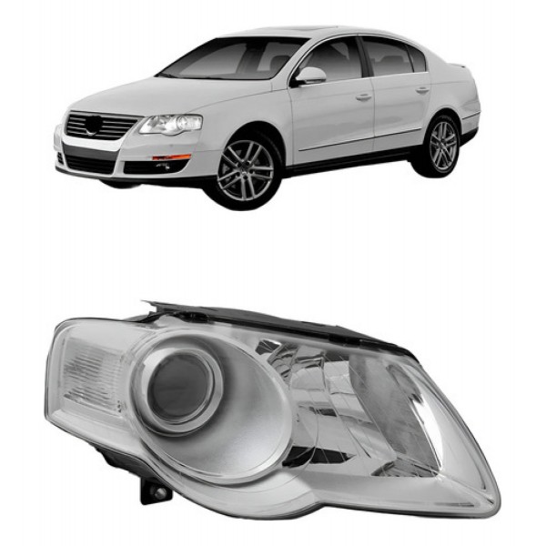 Farol Passat Comfortline Fsi At 2006 A 2010 Elétrico S/motor