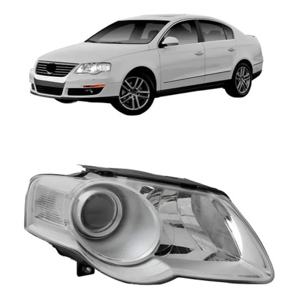 Farol Passat Comfortline Tb Fsi 2006 A 2010 Elétrico S/motor
