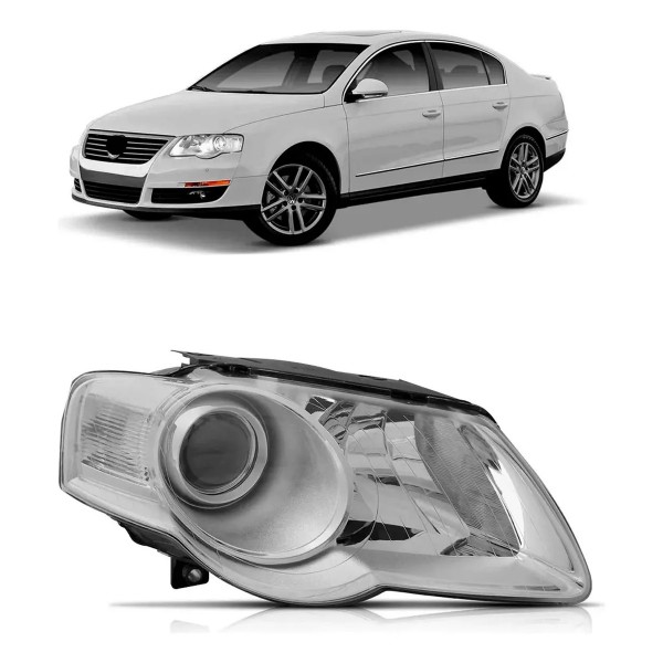 Farol Passat Highline 2006 A 2010 Elétrico S/motor