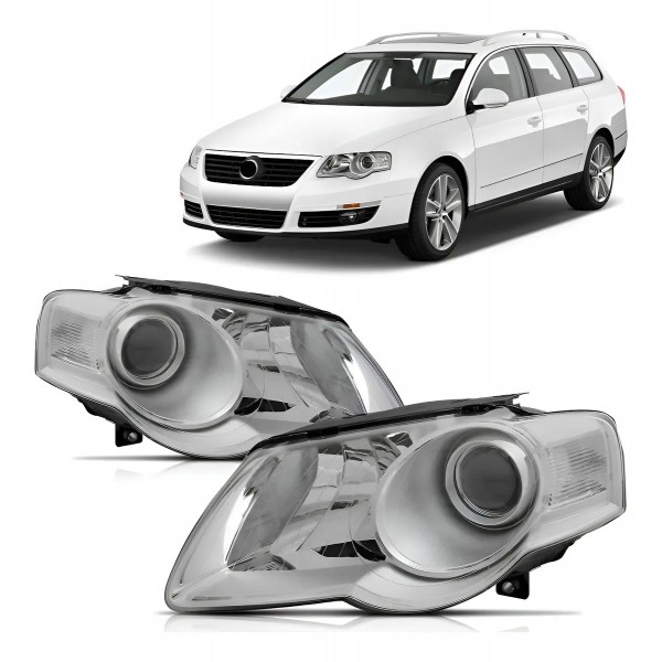 Par Farol Passat Variant 2006 2007 A 2010 Elétrico S/ Motor Ambos Lados