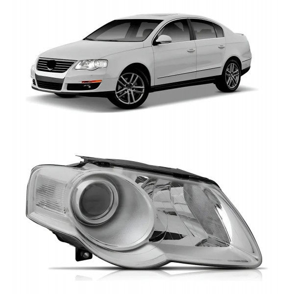 Farol Passat 2006 2007 2008 2009 2010 Elétrico S/ Motor