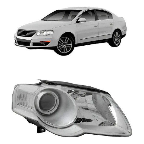 Farol Passat Comfortline Tb Fsi 2006 A 2010 Elétrico S/motor