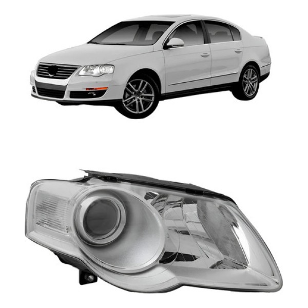 Farol Passat Comfortline Fsi At 2006 A 2010 Elétrico S/motor