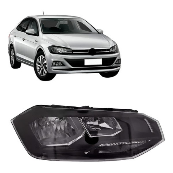 Farol Polo Virtus 2018 2019 2020 Manual C/friso Preto