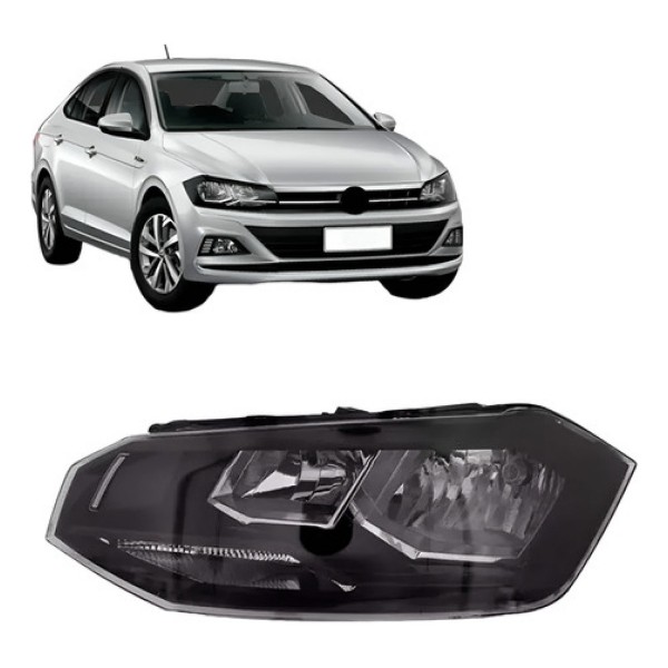 Farol Polo Virtus 2018 2019 2020 Manual C/friso Preto