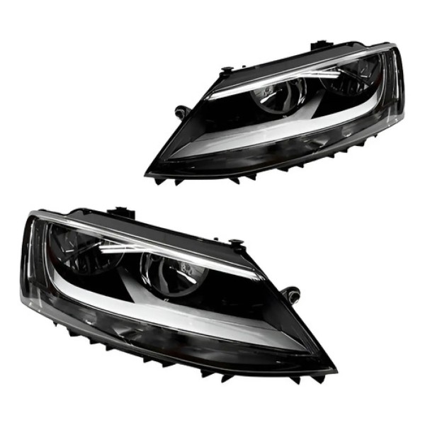 Par Farol Jetta 2016 2017 2018 Manual Com Led Mega Desconto