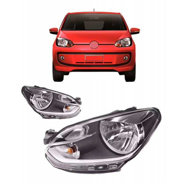 Par Farol Up 2014 2015 2016 Friso Cinza Manual/ Elétrico