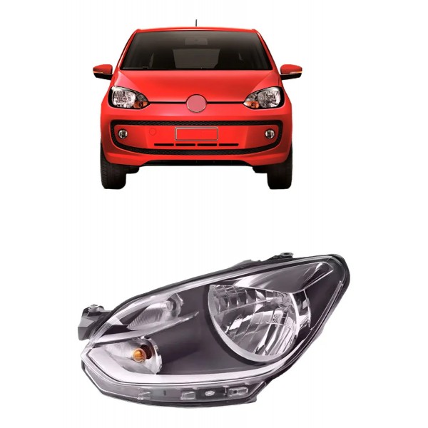 Farol Up 2014 2015 2016  Eletrico Manual Com Friso Cinza