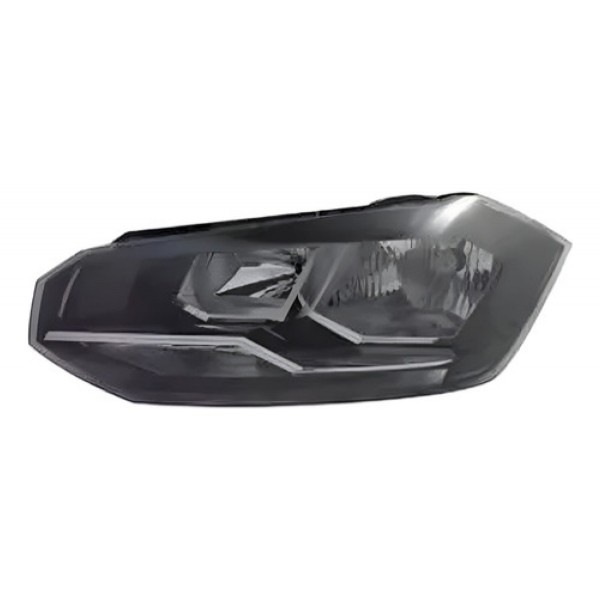 Farol Polo/virtus 2018 2019 Friso Cromado Com Meia Luz