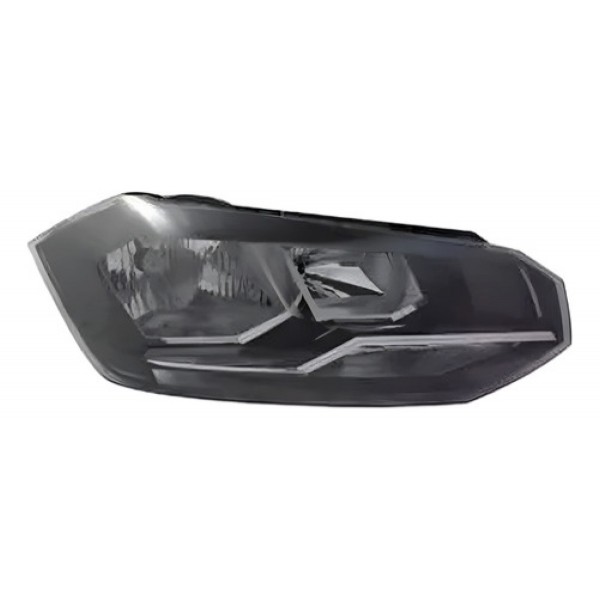 Farol Polo/virtus 2018 2019 Friso Cromado Com Meia Luz