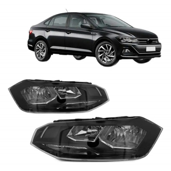 Par Farol Vw Virtus 2018 A 2019 Manual Friso Preto