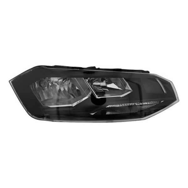 Farol Vw Virtus 2018 A 2019 Manual Friso Preto