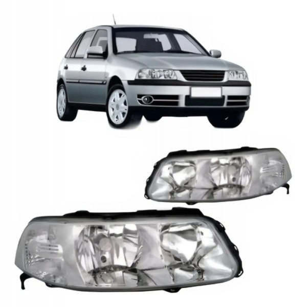 Par Farol Gol 1999 2000 2001 2002 A 2005 Foco Duplo Cromado