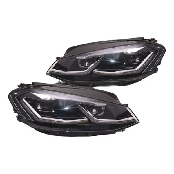 Par Farol Golf Gti Mk7.5 2018 A 2019 Friso Vermelho C/ Led