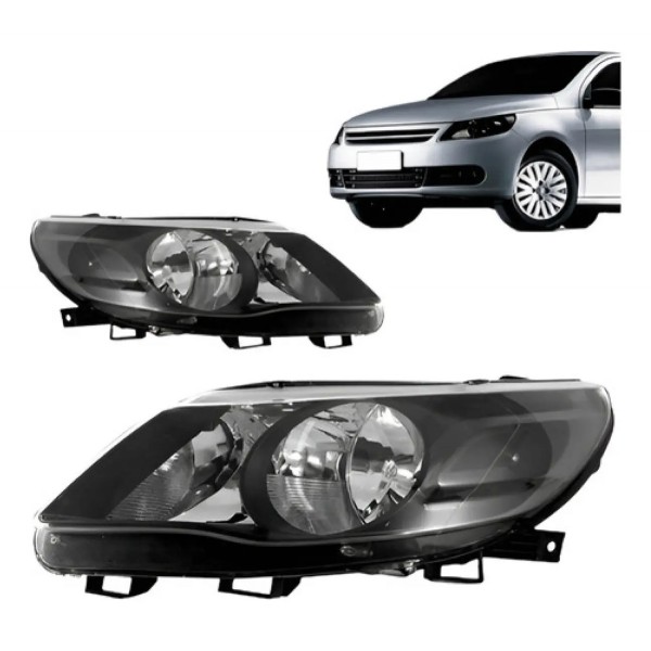 Jogo Farol Fume Escuro Foco Duplo Gol G5 2009 A 2012