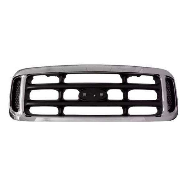 Grade Central Para Ford F250 1999 A 2005 Moldura Cromada