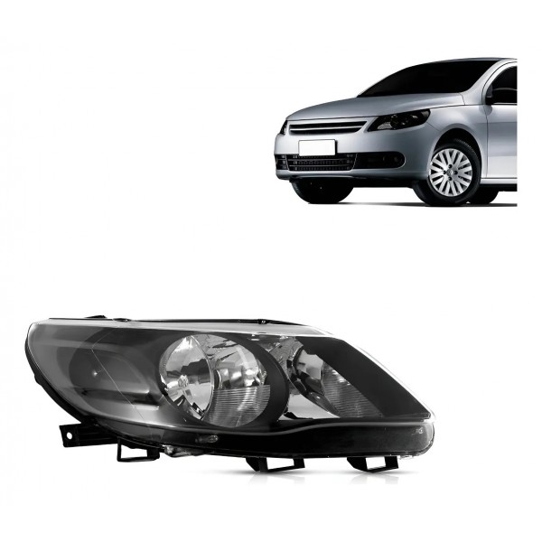 Farol Fume Escuro Foco Duplo Gol G5 2009 2010 2011 2012 Novo