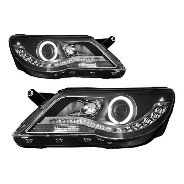 Par Farol Tiguan 2009 2010 2011 Com Led E Projetor