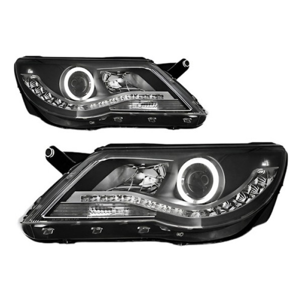 Par Farol Tiguan 2009 2010 2011 Com Led Projetor Sem Xenon