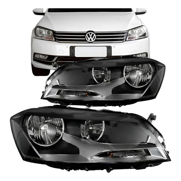 Farol Passat 2011 2012 2013 2014 Hatch E Sedan Eletrico