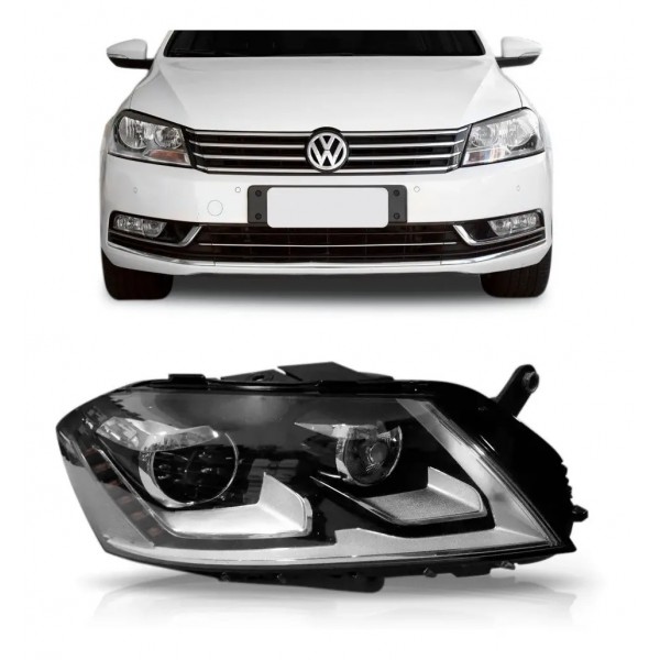 Farol Passat Com Led 2011 2012 2013 2014 Eletrico