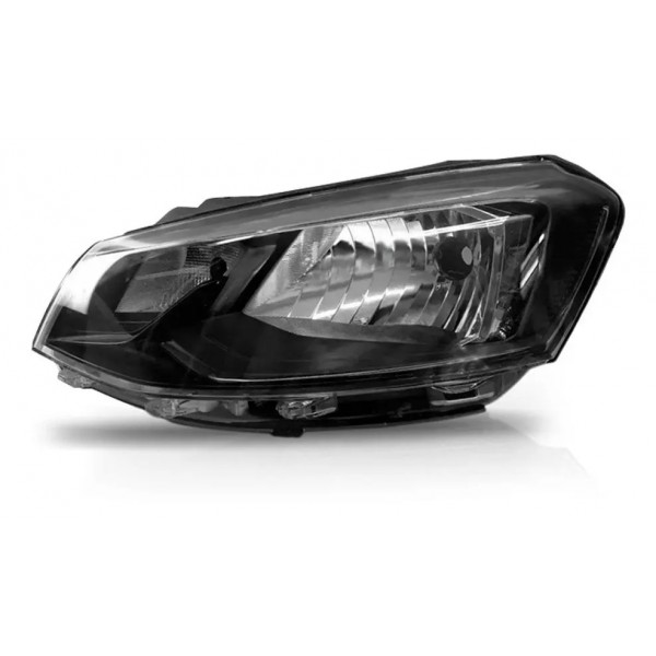 Farol Gol G7 2016 A 2018 Manual Foco Simples Friso Preto