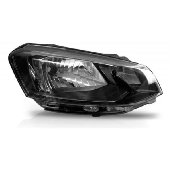 Farol Gol G7 2016 A 2018 Manual Foco Simples Friso Preto