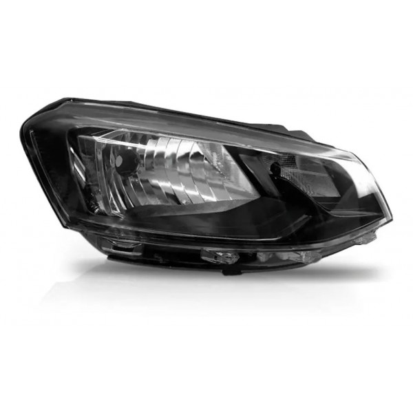 Farol Gol G7 2016 A 2018 Manual Foco Simples Friso Preto