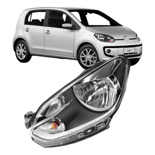 Farol Up 2014 A 2016 Manual/eletrico Friso Cinza C/ Garantia