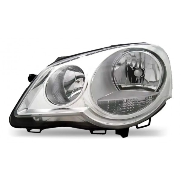 Farol Polo 2007 2008 2009 2010 11 2012 Manual Cromado Oferta