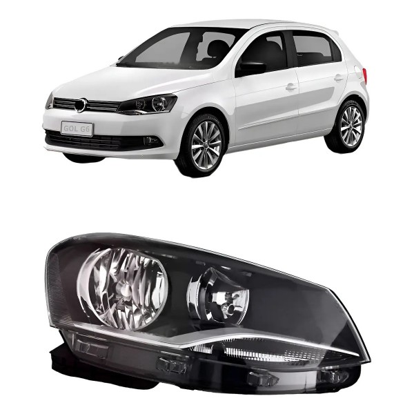 Farol Vw Gol G6 2013 2014 2015 2016 Foco Duplo