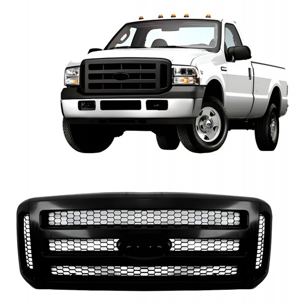 Grade Central Para Ford F250 2006 2007 2008 A 2012 Preto