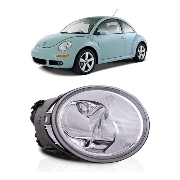 Farol New Beetle 1998 99 00 01 02/2005 Eletrico Sem Motor
