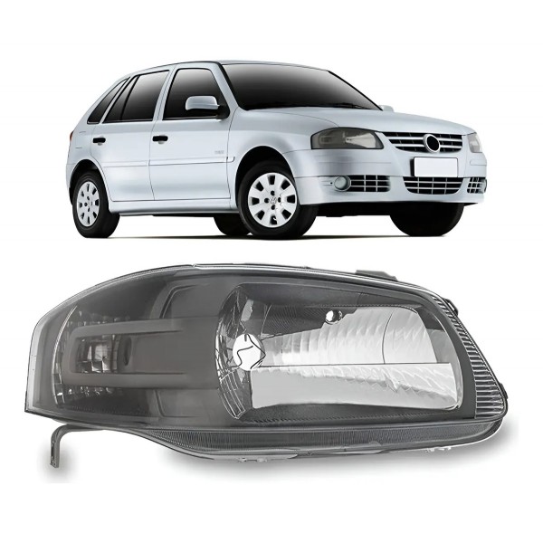 Farol Gol G4 2005 2006 2007 2008 Cinza Escuro