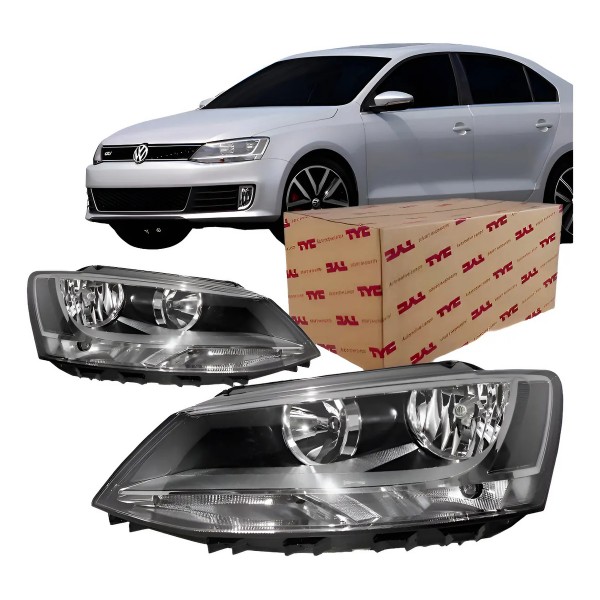 Par Farol Jetta 2011 2012 2013 Mascara Negra Tyc Ambos Lados